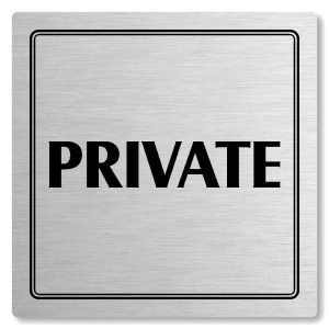 Private, 118x118mm, stříbrná, Utah